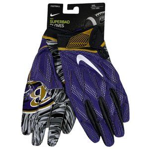 Nike Superbad Football Gloves 4.5 Baltimore Ravens XXL/2XL